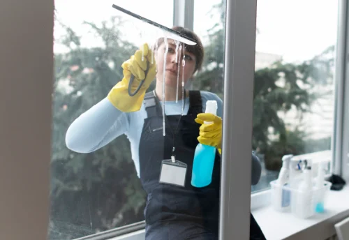 Nettoyage de vitres intérieures et extérieures à Crottet